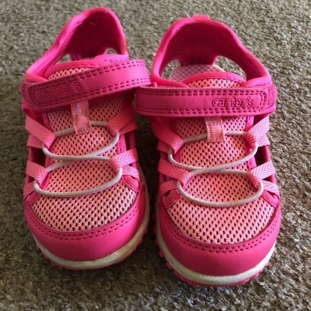 Carter's pink active sandals in size 9